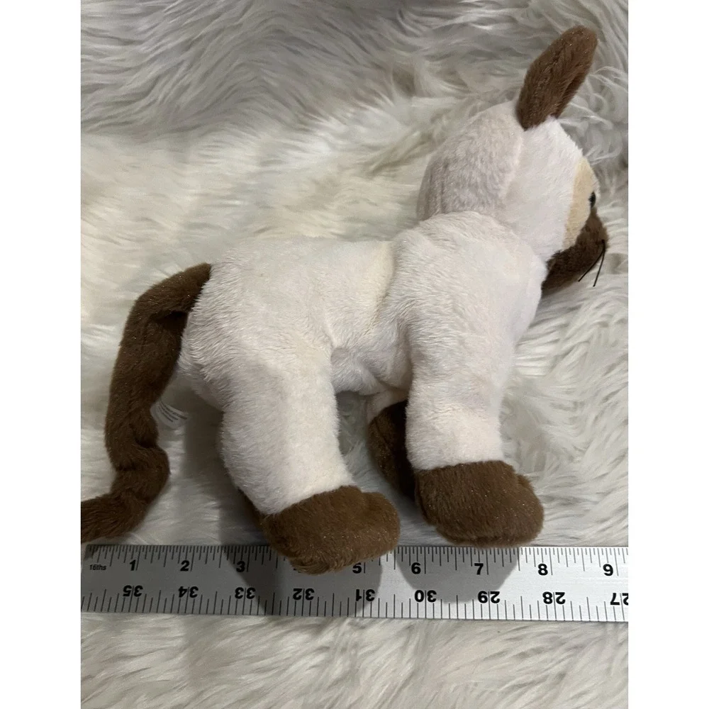 Ganz Webkinz Signature Plush Beige & Brown‎ Stuffed Animal Siamese Cat 8